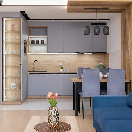 Dark Blue With Parking And Furnished Balcony In By Renters Apartment *
