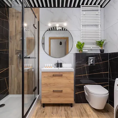 Apartment Dark Blue With Parking And Furnished Balcony In By Renters Krakow