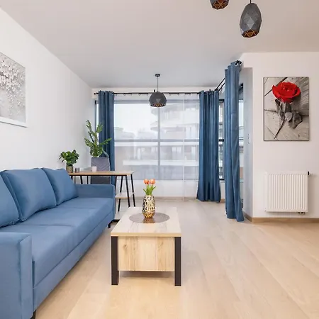 Apartment Dark Blue With Parking And Furnished Balcony In By Renters *